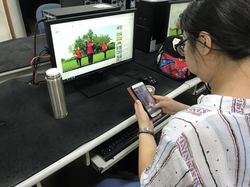 老師教導多種APP，讓運動更簡單