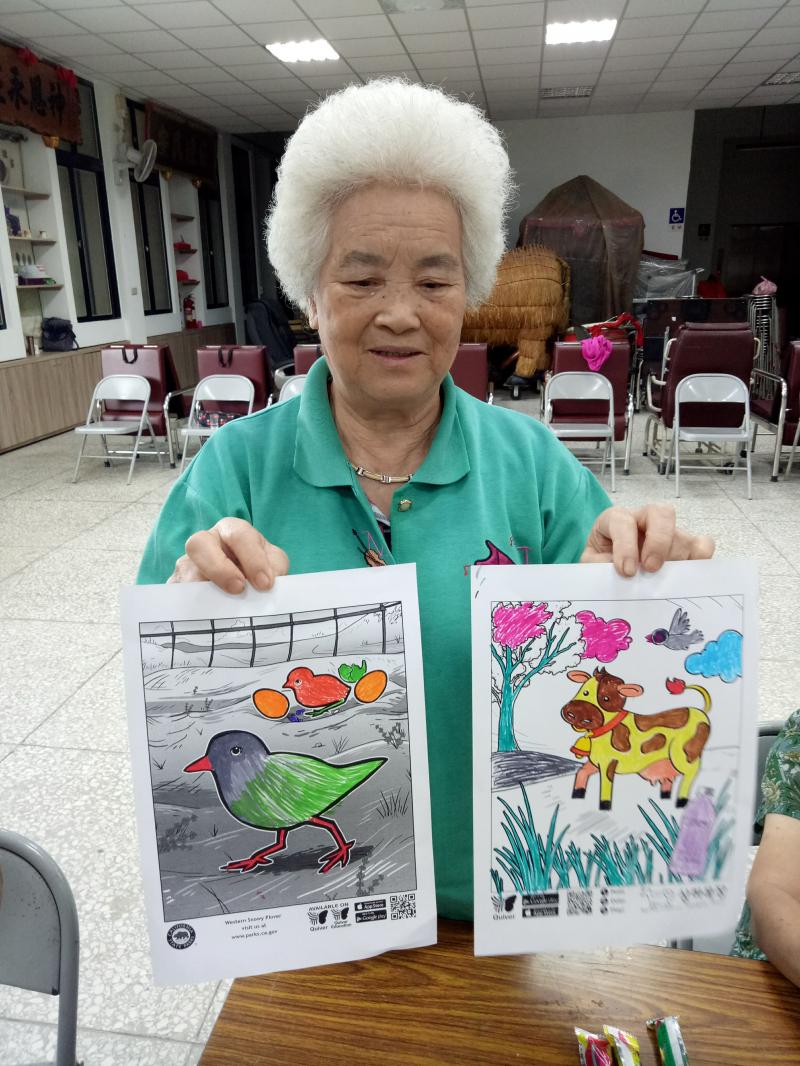 平板的AR功能，長輩發揮創意