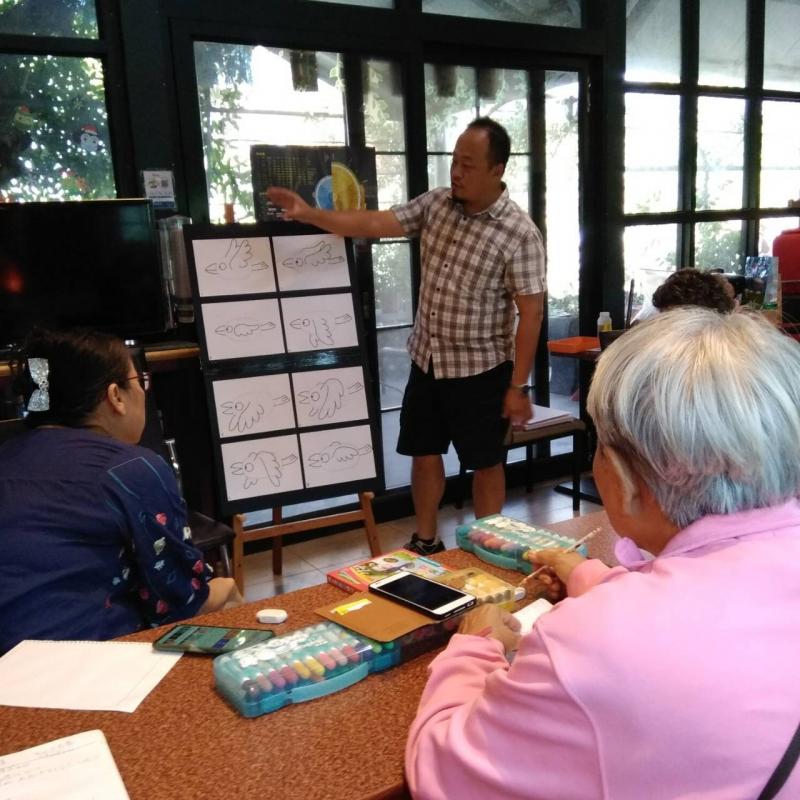 指導老師說明動畫是如何形成的理論