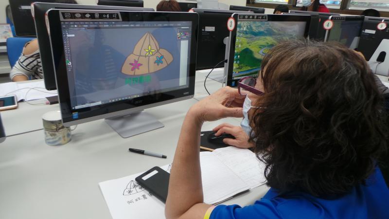 手繪圖騰與電腦結合應用