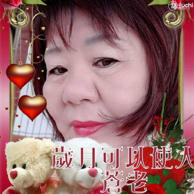 謝滿自拍製作LINE問候卡