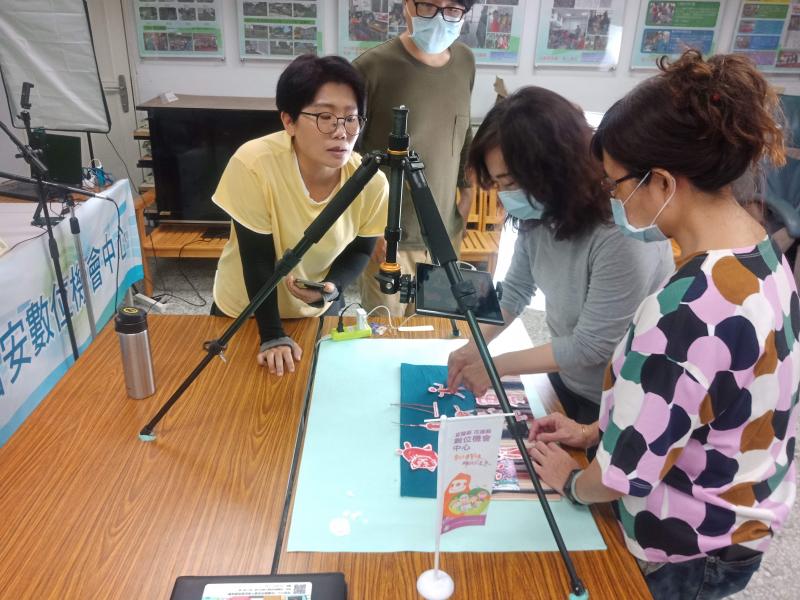 學員拍攝動畫中