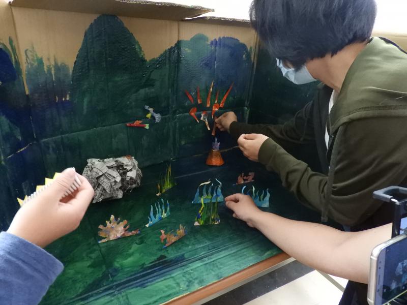 學員輪流分工拍攝。