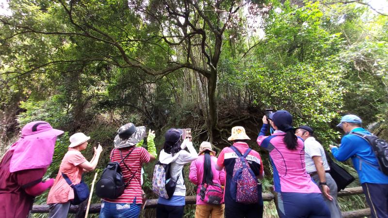 學員使用 Relive APP 實際走讀芎林古道。