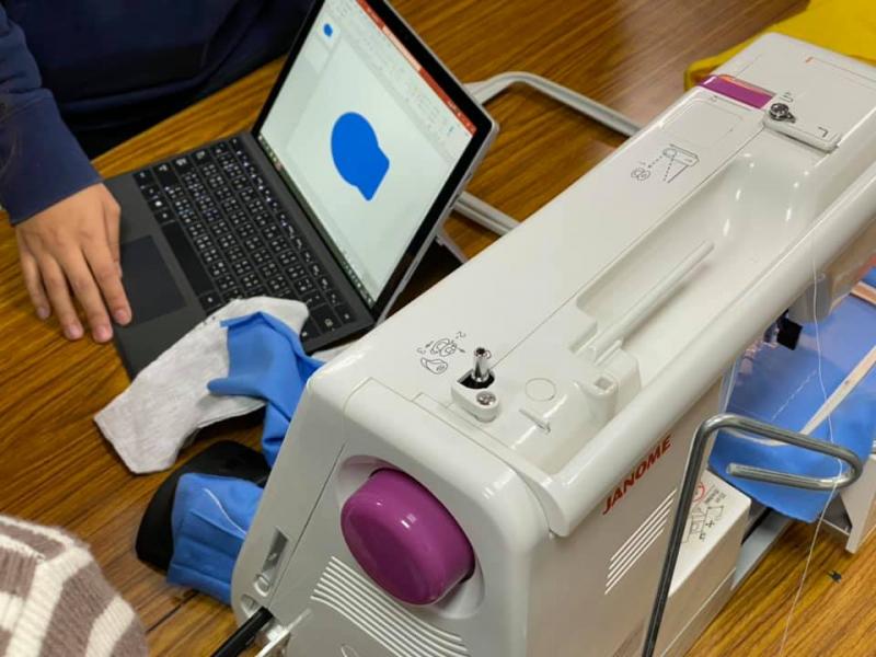 自動縫紉機製作口罩套