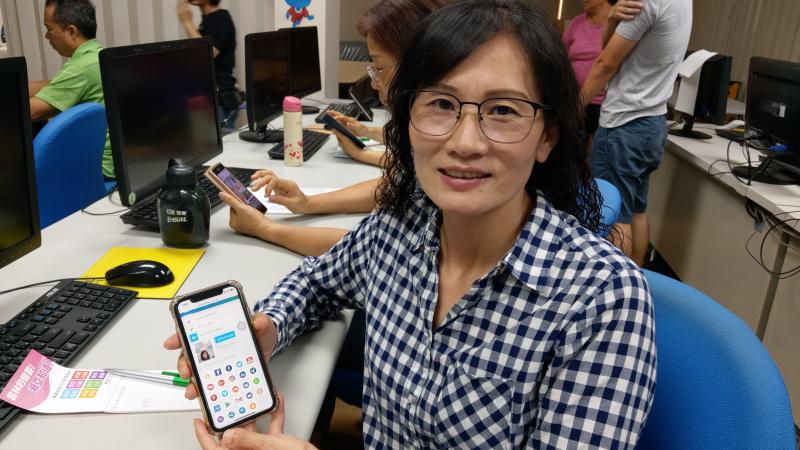 學員:林淑珠想開店，學起來可預備開發業務。