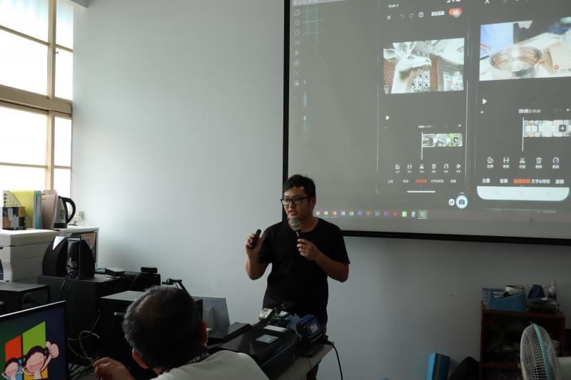 實際的影音剪輯課程，讓學員拍攝後的素材進行後製與影音製作