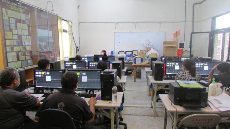 學員上課的情況。