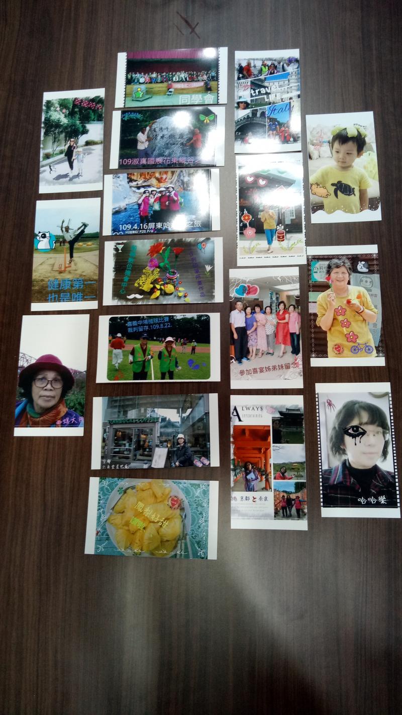 學員設計的作品印出來.張張精美