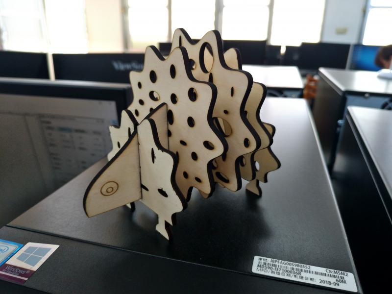 療育的學員作品-洞洞刺蝟