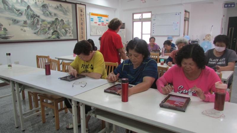 學員上課的情形。