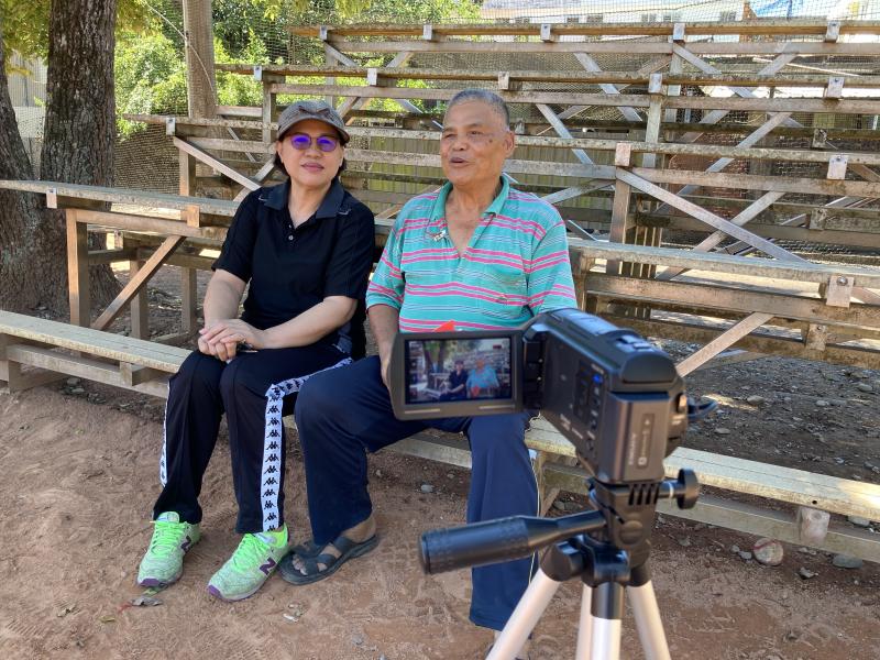 約訪曾擔任光復國小體育教練的陳建榮老師