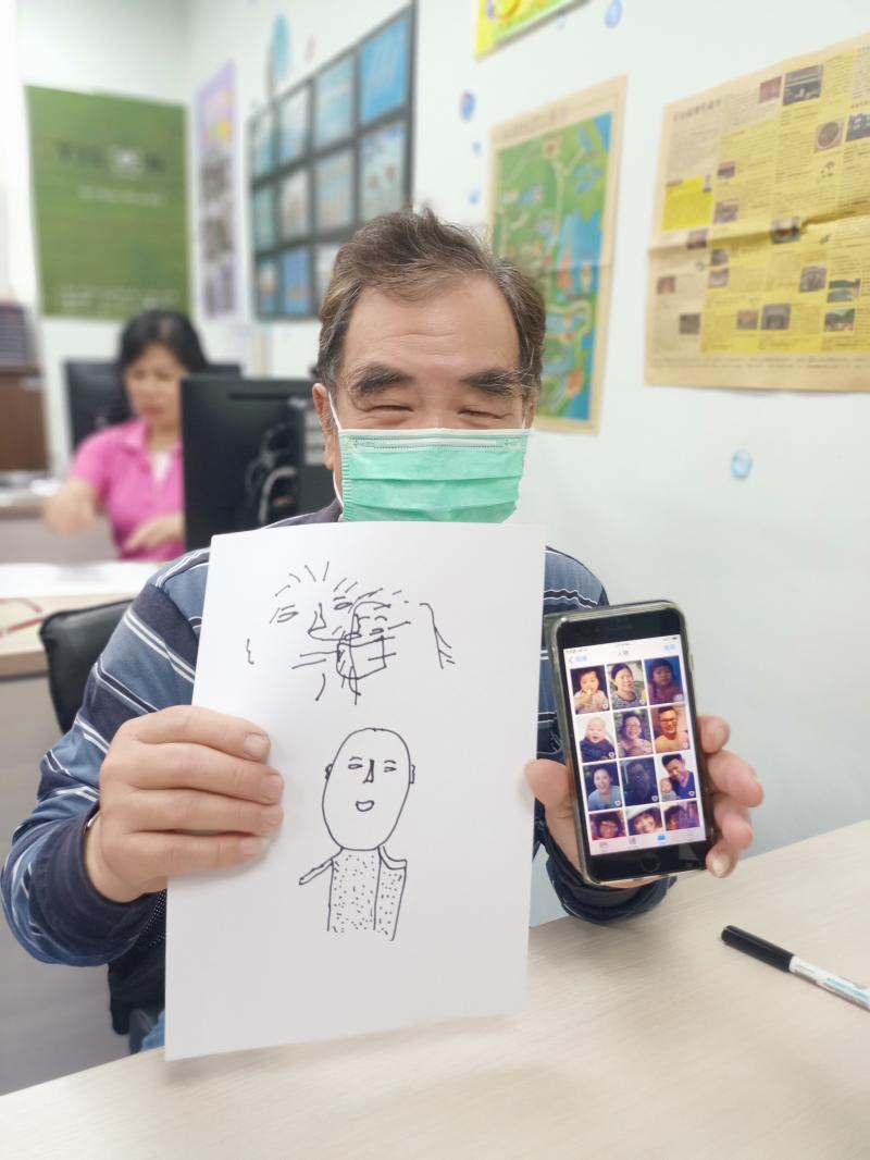 學員在設計圖檔前所畫的草稿，很可愛吧！