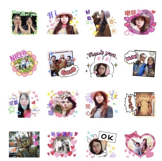 學員的自製Line貼圖