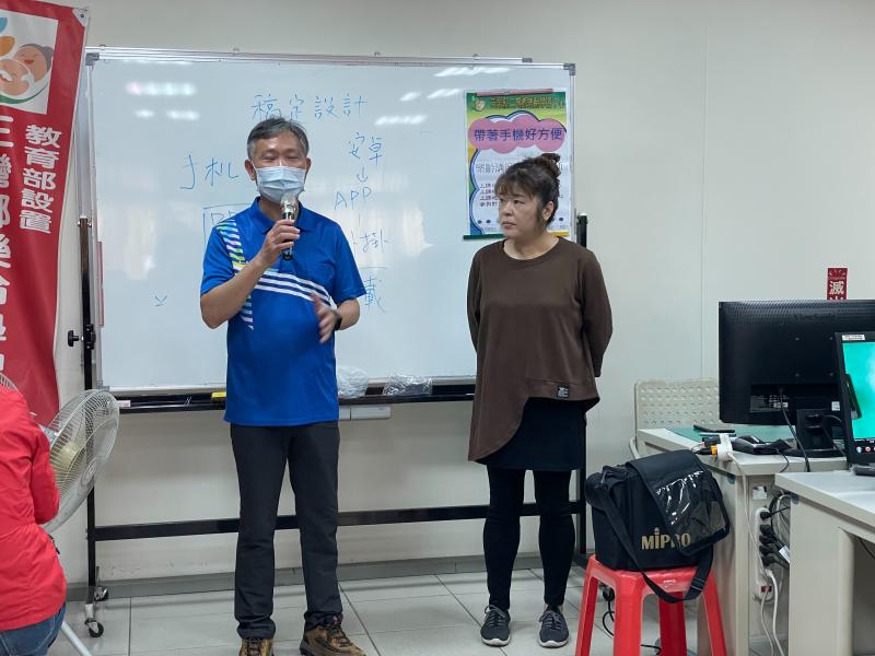 美圖秀秀刪除筆、圖片加入文字效果，濾鏡，儲存與分享、去背軟體去除圖片背景、稿定設計背景加入去背圖片套用加文字，感謝志工協助。