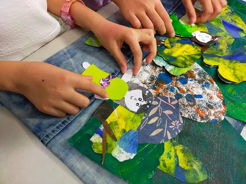 學員拍攝的過程。