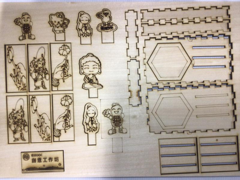 橋頭DOC課程產出雷雕DIY模板