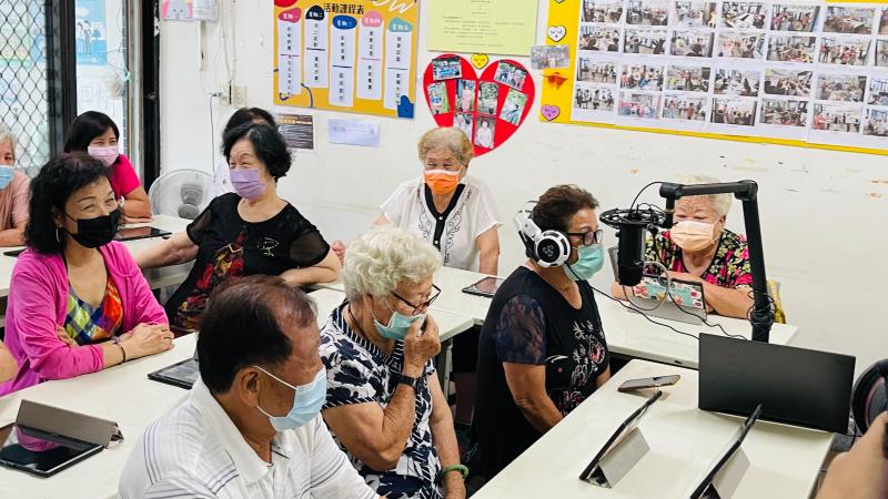 學員錄製PODCAST情形