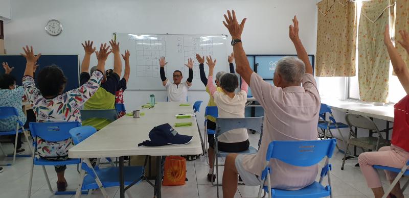 體能運動用E方式做紀錄（上課情況照片）