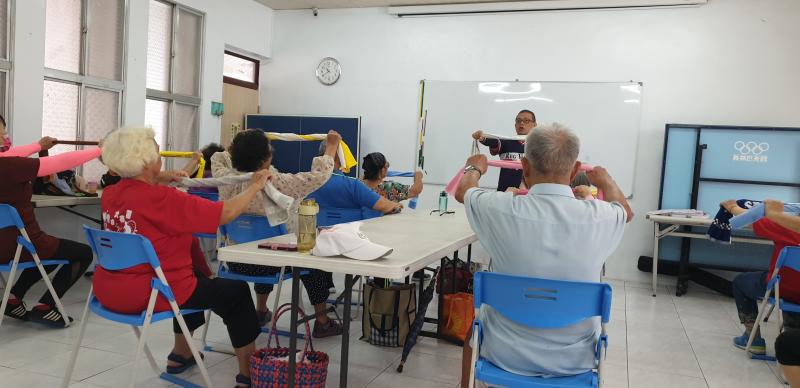 體能運動用E方式做紀錄（上課情況照片2）