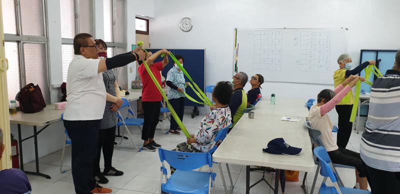 體能運動用E方式做紀錄（上課情況照片3）