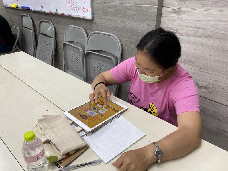 學員玩小遊戲奪得班上第一高分