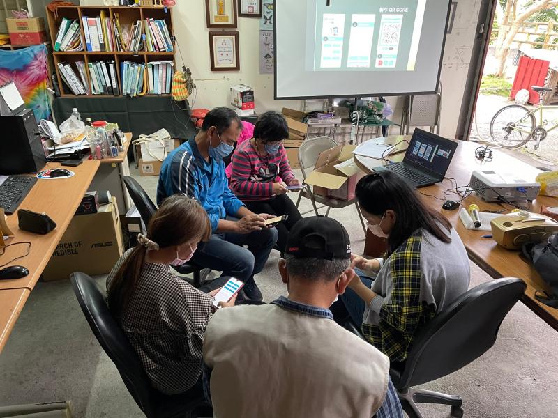 分組實拍景物辨識與實際操作建立QR CORE