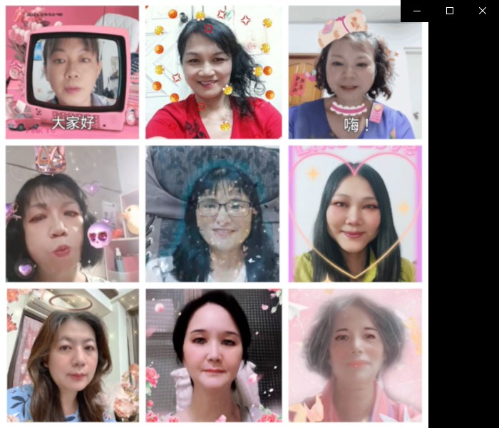 組合學員們的作品製作一張拼貼照片