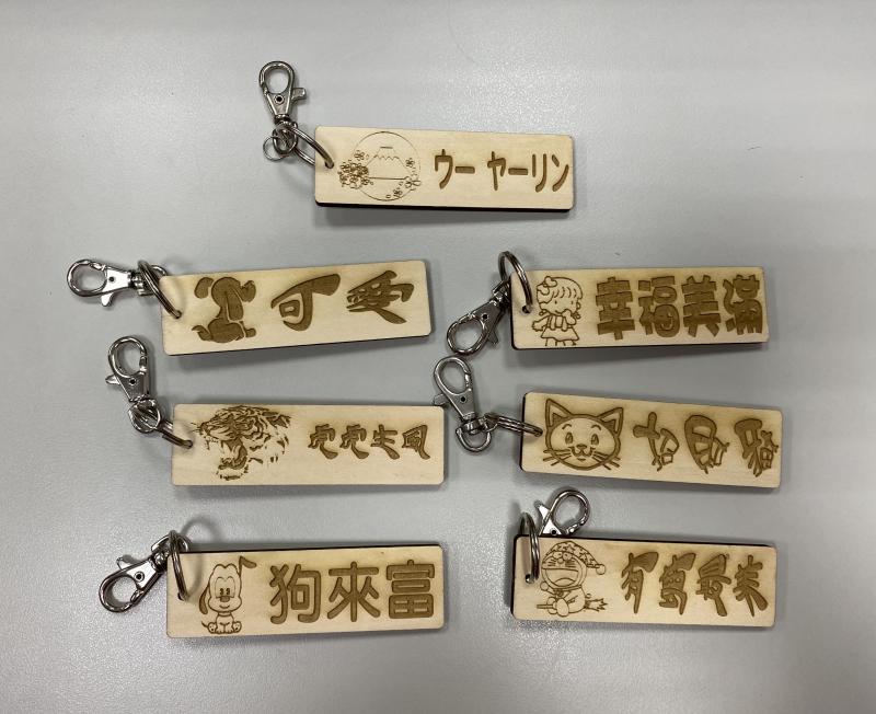 學員的雷雕祈福卡