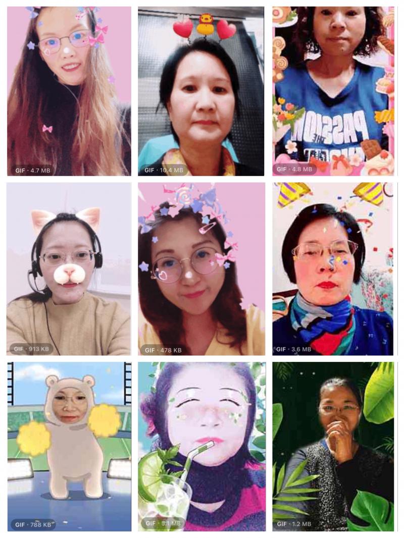 學員們課堂練習GIF動態