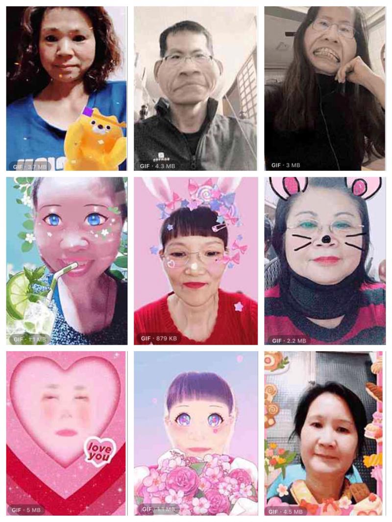 學員們課堂練習GIF動態拼貼成一張圖片