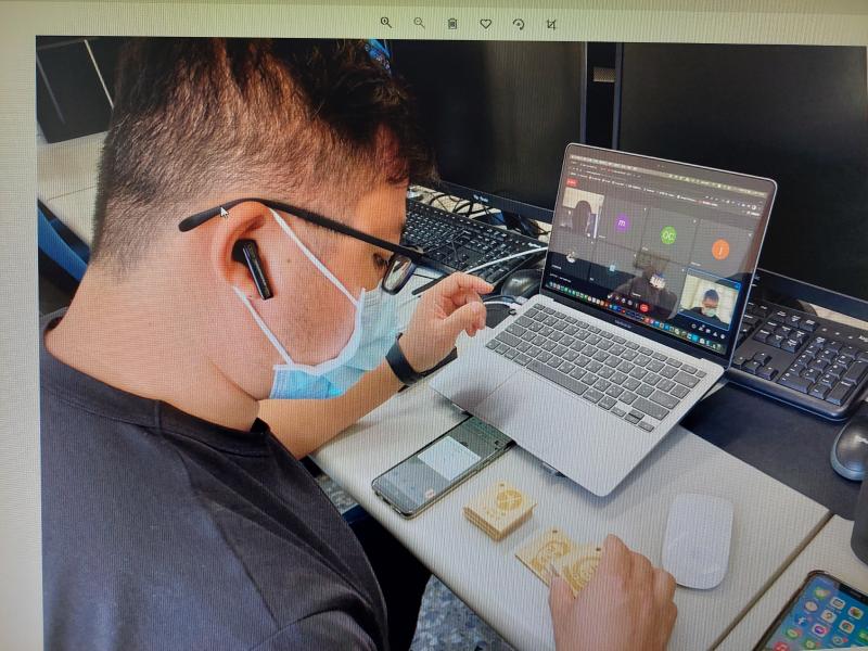 線上老師上課情況