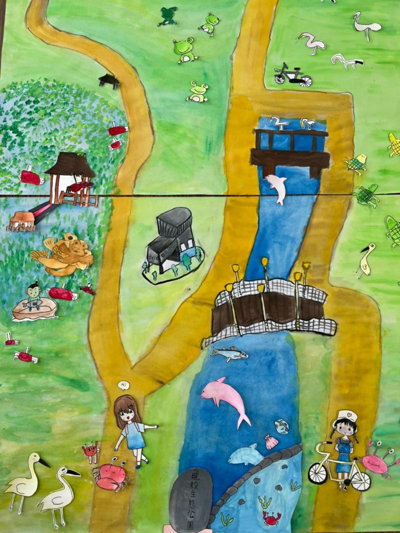 長幼學員手繪家鄉特色導覽地圖-下半部