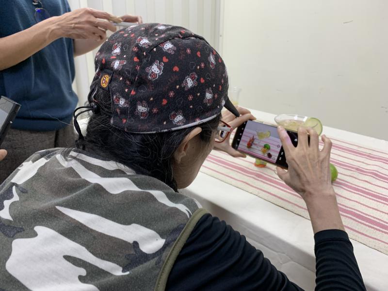 以及學習如何為課堂的料理成果 - 石花凍，拍下美味的食物照