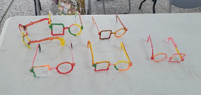 學員作品_3D列印筆創作個人特色眼鏡展示.