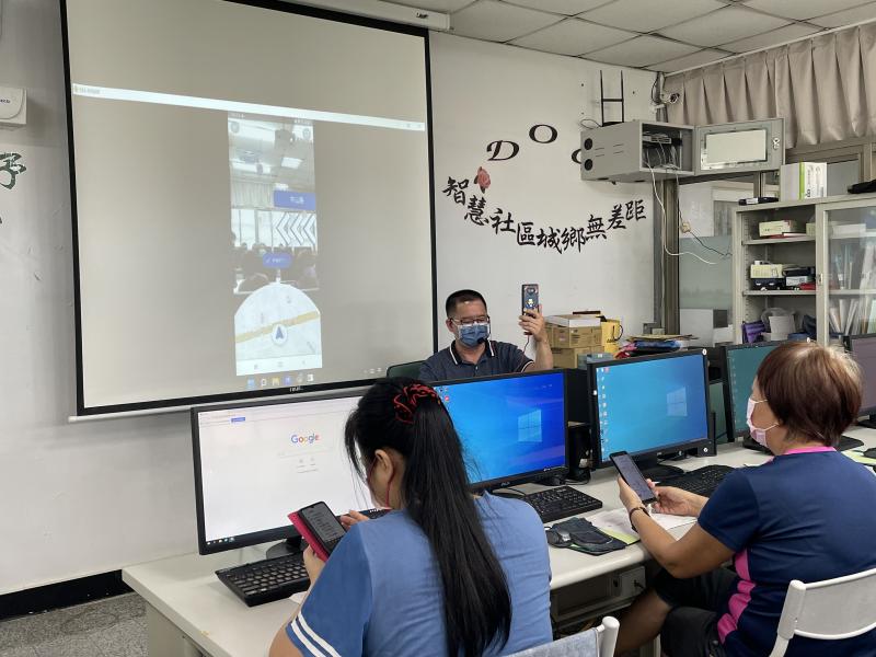 路線規劃手機實景畫面