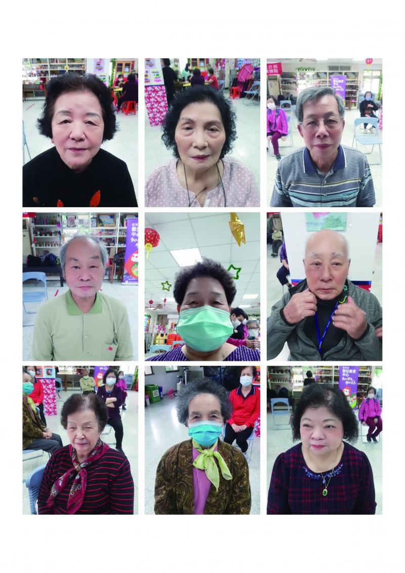 最後講師幫長輩們變年輕，阿公阿嬤都很高興