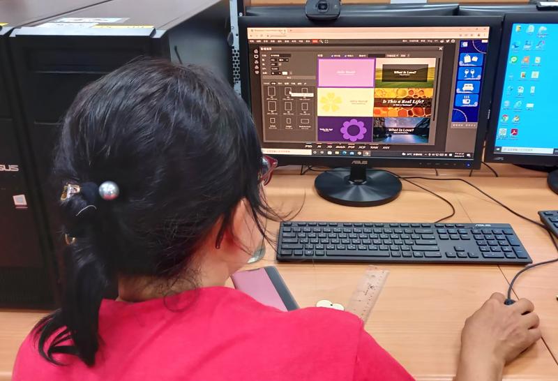 學員練習操作後製軟體