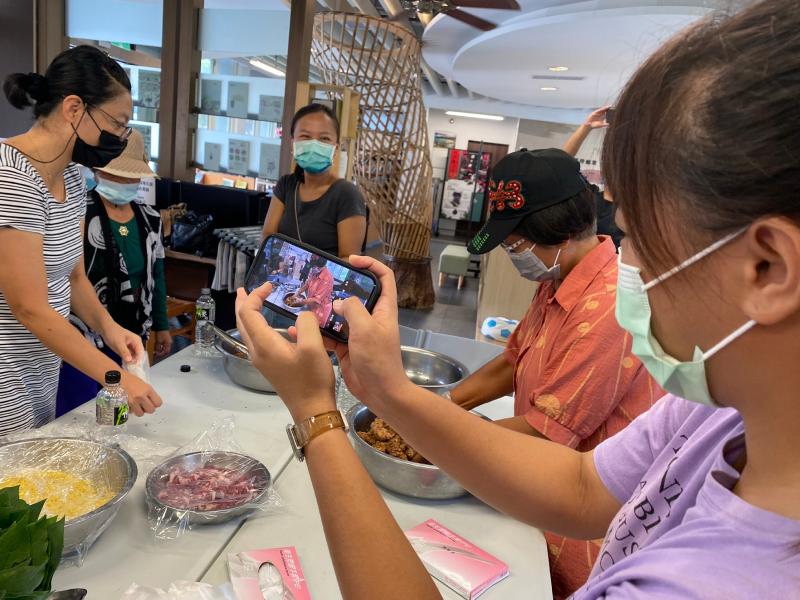 學員拍下吉拿富食材與步驟