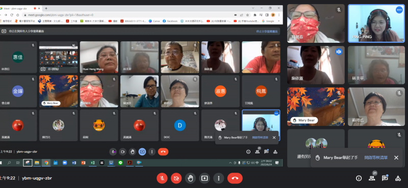 學員們都很認真上課，都捨不得下課呢！