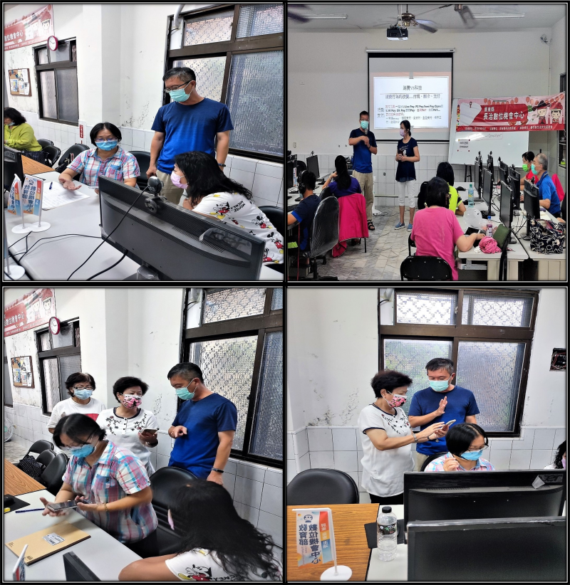 老師教學員如何使用網購，並提醒哪些詐騙行為會利用網路購物進行詐騙，教同學在進行購物如何預防詐騙等