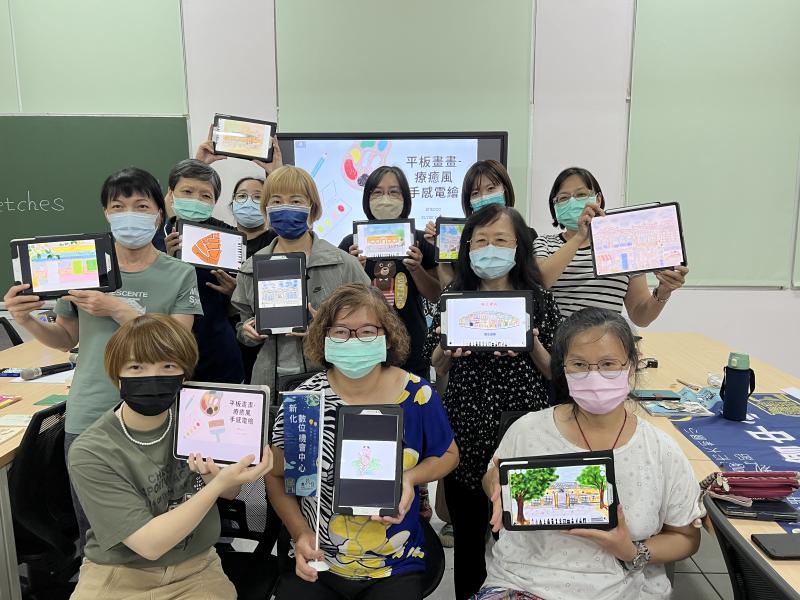 學員分享自已繪畫的作品