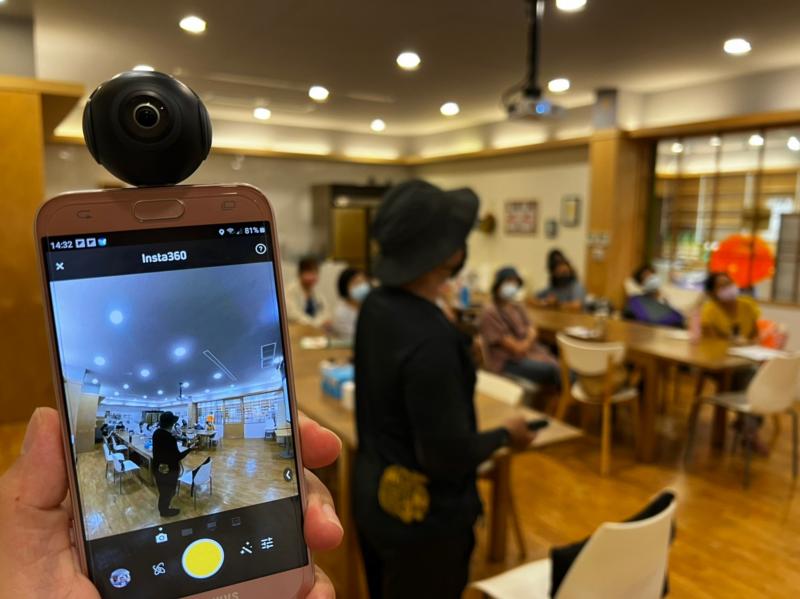 老師介紹環景相機的多種功用