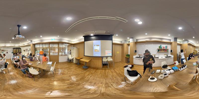 環景拍攝有多種效果，這是以照片呈現的效果