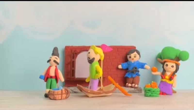 學員作品：偶動畫影片作品_人偶及場景畫面.