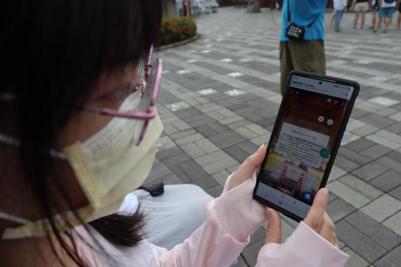 學員操作創意遊程資訊闖關