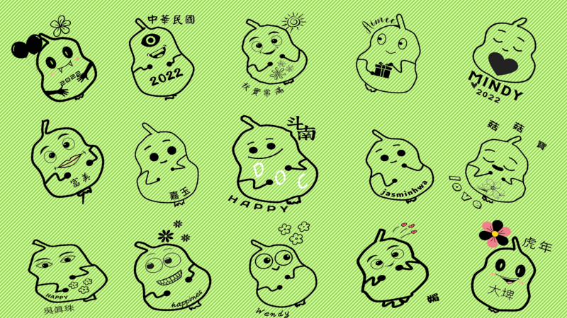 學員們雷雕鑰匙圈的設計圖檔