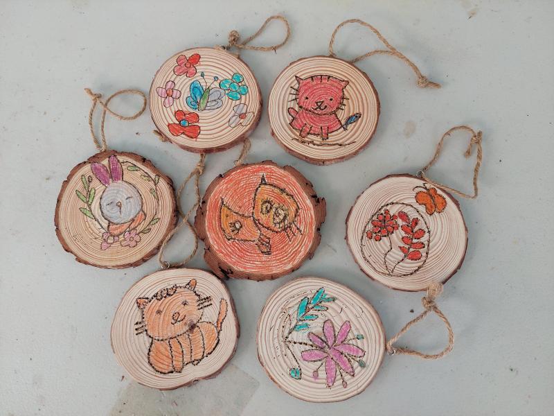 學員烙畫成品一