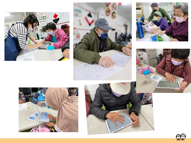 學員們同步操作手繪程式