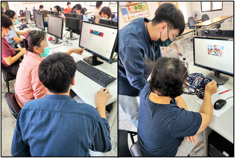 老師個別指導學員發問的問題，並詳細介紹手機版與電腦版的表單功能差異，並教學如何發送表單連結給別人或者在網站宣傳。